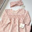 Load image into Gallery viewer, Anya Smocked Diamond Print Dress