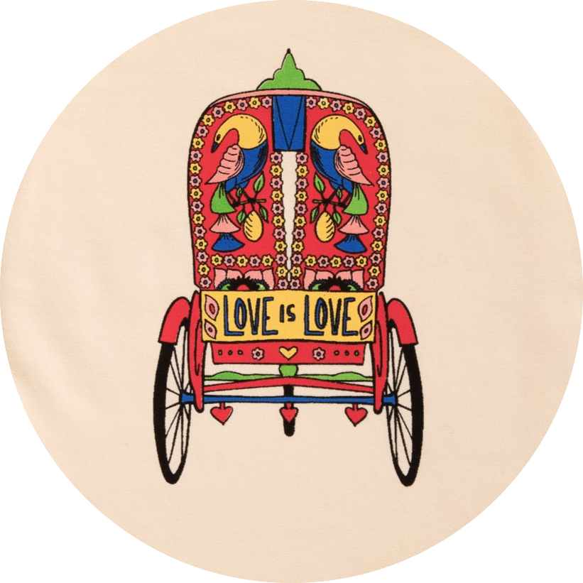"Love is Love" Rickshaw Onesie