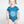 Load image into Gallery viewer, Happy baby wearing a blue short sleeve onesie with mandala print
