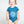 Load image into Gallery viewer, Blue short sleeve baby onesie with mandala print
