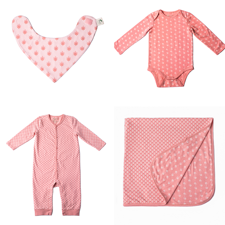 LAYETTE SET - ANYA HEART/LEAF