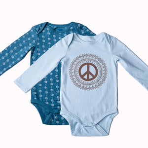 Set of long sleeve onesies for babies and toddlers by Zia NYC